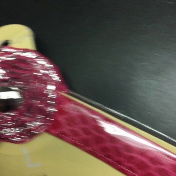 Lindsay Phillips Switch Flops Size L Raleigh Pink Flower Silver Sparkle Reptile - Picture 4 of 5